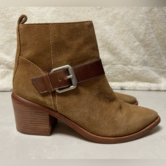 All Saints Tan Suede Jason Boots - Picture 4 of 12